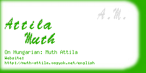 attila muth business card
